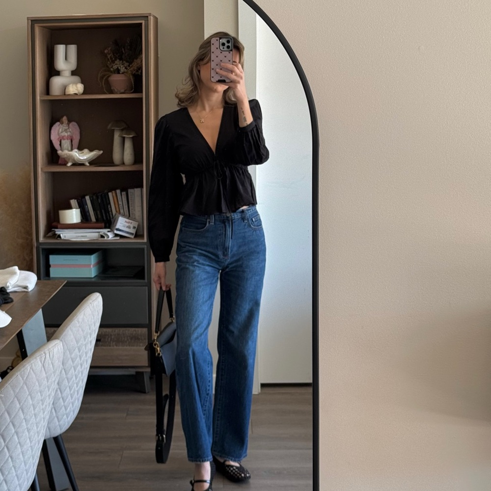 Denim Forum Farrah wide leg jeans